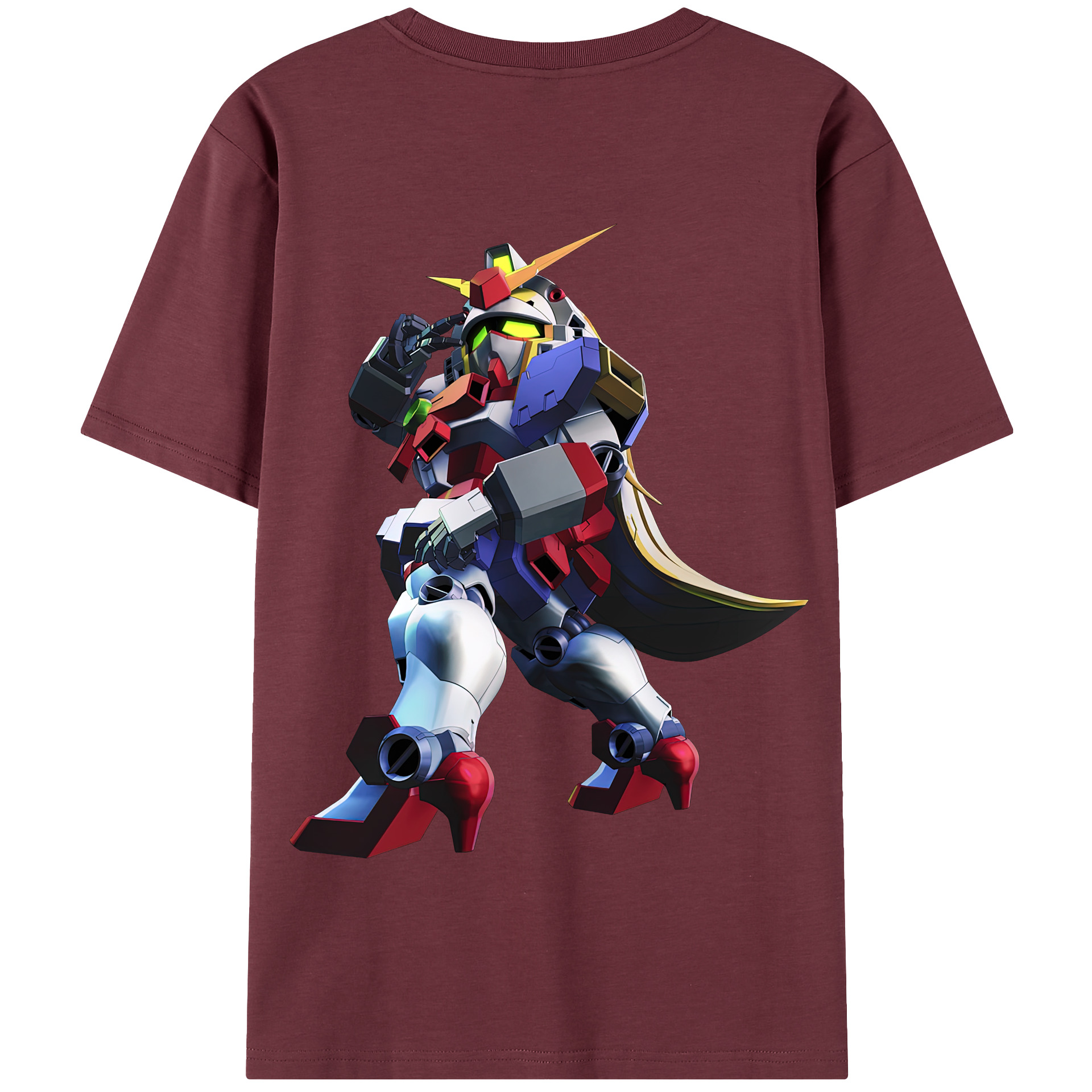 （画像用） 機動戦士ガンダム Mobile Suit Gundam 綿100％半袖Tシャツ（背面プリント）